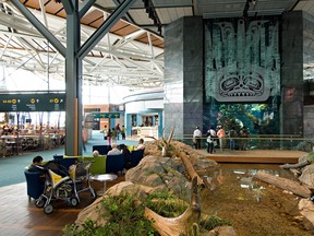Inside the Vancouver airport