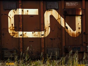 Canadian National Railway Co. fell the most since April amid concern its margins may contract.