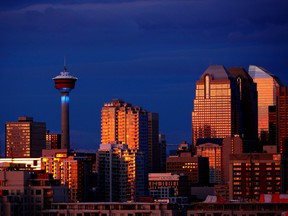 The Calgary skyline