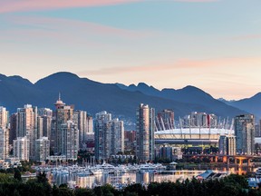 The Vancouver skyline.