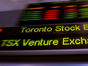 The TSX ticker is shown in Toronto