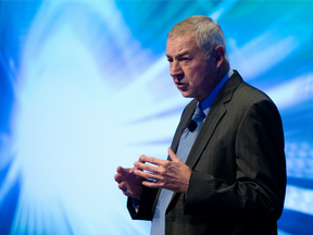 SAS founder and CEO Jim Goodnight during a keynote.