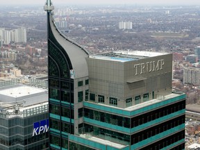 Toronto's Trump Tower, a 65-story hotel and condominium building in the city's financial district