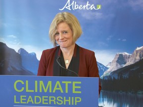 Alberta Premier Premier Rachel Notley unveils her climate strategy