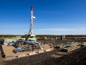 An Encana natural gas drilling rig