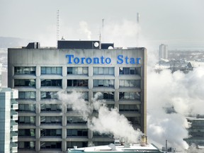 TORONTO, ONTARIO: FEBRUARY 13, 2015--MEDIA--The Toronto Star building in Toronto, Friday February 13, 2015.  [Peter J. Thompson/National Post]    [For Financial Post story by TBA/Financial Post]  //NATIONAL POST STAFF PHOTO