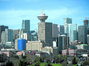 City skyline of Vancouver, B.C