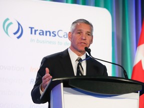 Russ Girling, President and CEO of TransCanada Corp. speaks at the company annual meeting