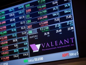 Valeant shares jumped Tuesday on reports of a deal to sell some of its holdings to pay debt its huge debt load.