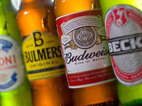 Anheuser-Busch InBev raised its US$100 billion-plus bid for rival brewer SABMiller on Tuesday after a slide in the value of the pound following the Brexit vote.