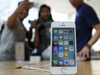 An Apple Inc. iPhone SE is displayed at an Apple Store.