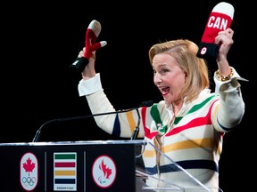 Bonnie Brooks unveils Hudson’s Bay Co’s Olympic gear in 2014 when she was president of the company. Brooks has been nominated for LCBO board chair.