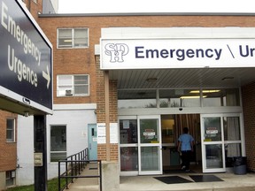 The entrance to a Canadian emergency room.