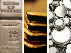 The bloated stimulus programs of Europe, Japan and the U.K. are driving investment to gold and silver, while lithium, right, remains the only organically surging industrial commodity.