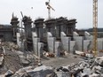 The construction site of the hydroelectric facility at Muskrat Falls, Newfoundland and Labrador is seen on Tuesday, July 14, 2015.