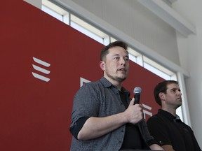 Billionaire Elon Musk, chief executive officer of Tesla Motors Inc., speaks during a press event at the company's new Gigafactory in Sparks, Nevada