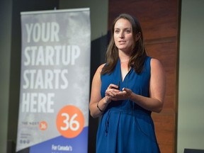 Next 36's top entrepreneur Andrea Palmer, CEO of Vancouver-based Awake Labs, which won the Next 36’s “outstanding venture” prize this year.