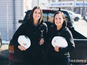 Shortly after being paired for the Next 36 2013 cohort, Bridgit’s co-founders Mallorie Brodie, left, and Lauren Lake agreed their project would focus on giving the construction industry a mobile-data overhaul.