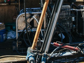 Drilling at the Brixton Metal's Thorn property in Northwestern British Columbia