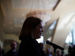 Federal Health Minister Jane Philpott answers questions from reporters after addressing the Canadian Medical Association's General Council 2016
