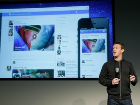 Facebook CEO Mark Zuckerberg speaks about News Feed at Facebook headquarters