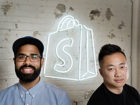 Shopify's Satish Kanwar, left, director of product and Verne Ho, director of design, sold  Jet Cooper to Shopify in 2013 after carefully considering the fit between the companies.