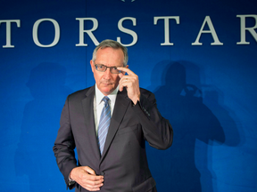 TorStar President and CEO David Holland attends the company's annual general meeting in Toronto.