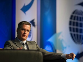 Keith Creel, president and chief operating officer of Canadian Pacific Railway Ltd., listens during the International Economic Forum of the Americas conference in Toronto.
