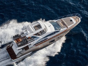 Italian boat maker Azimut premiered the 20.8-metre 66 earlier this year.