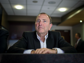 NHL Commissioner Gary Bettman poses for a portrait at the Air Canada Centre in Toronto on  September 21, 2016.