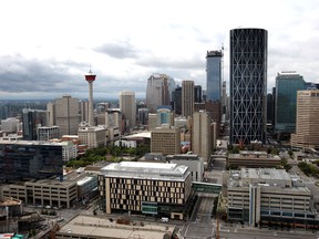 The Calgary skyline