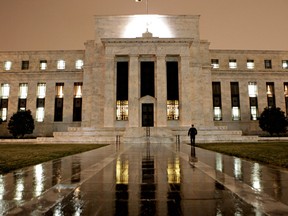 The Federal Reserve Building on Constitution Avenue in Washington.