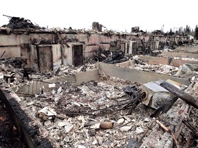 Burned-out houses are shown in a Fort McMurray neighbourhood in May Energy bills arriving in months after a wildfire forced the entire city to evacuate have come as a shock to some residents still trying to restore some normalcy to their lives.