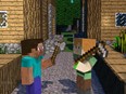 The author expects he and his daughter will see rooms full of people dressed like these Minecraft mobs at MineCon 2016 in Anaheim, California.