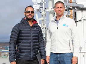 Samer Bishay, president of Ice Wireless, and Cameron Zubko, chief operating officer, brought the first mobile network to support smart phones to Nunavut.