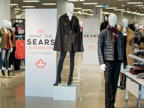 Displays inside at Sears Canada's newly renovated Thornhill store