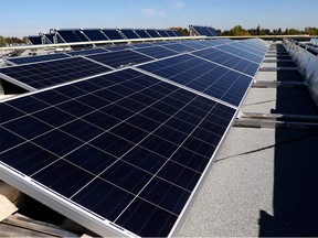 Calgary's largest solar electricity system with 600 solar panels spread across the roof of the Southland Leisure Centre was installed last year.