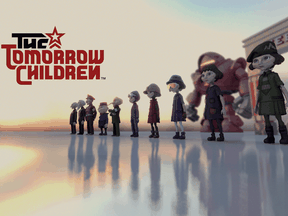 The Tomorrow Children tasks players to work for the common good of a town by mining, crafting, and defending it.