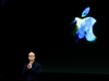 Apple CEO Tim Cook speaks during an announcement of new products
