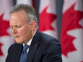 Bank of Canada Governor Stephen Poloz is seen during an interest rate announcement in Ottawa.