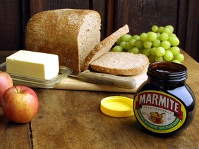 The Marmite jar, at right, is virtually unchanged from 1902 when the vegetable extract was first produced in Burton-on-Trent, England. Marmite is exported to 30 countries, but all of it is aimed at expatriates, and there are no plans to try to acquaint the non-British world with its delights.