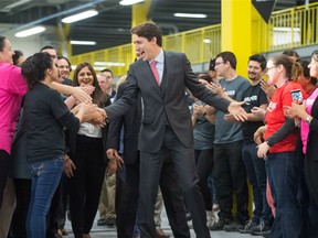 Prime Minister Justin Trudeau visits the new Amazon Fulfillment Centre in Brampton, Ont.
