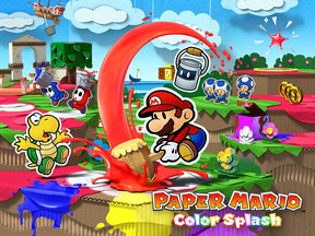Like other Paper Mario games, Paper Mario Color Splash is set in a beautiful origami world that informs many of the game’s mechanics and scenarios.