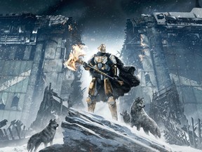 Rise of Iron's Lord Saladin lives on a mountain with a bunch of wolves. You can't pet any of them.