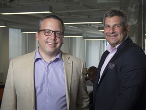 Peter Mazoff, president, and Jeff Mitelman CEO of Thinking Capital at their office in Montreal, Tuesday September 27, 2016.