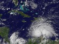 NOAA's GOES-East satellite captured a visible-light image of Hurricane Matthew on Sept. 30.