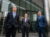 Jeffrey Olin, President and CEO, left, Frank B. Mayer, Chairman, middle, and Andrew Moffs, Senior Vice President, right, of Vision Capital Corporation