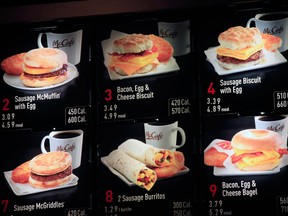 McDonald's Restaurants in the U.S. have put calories on the menu since 2012. Now, Ontario’s Healthy Menu Choices Act will require  all food service premises with 20 or more outlets in Ontario to post and display by the start of 2017.