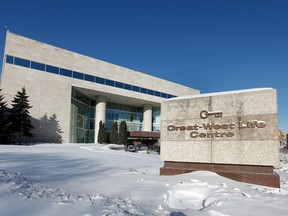 Great-West Lifeco world headquarters in Winnipeg.