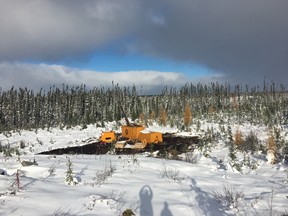 Metanor drill deployed at  Barry property in the Province of Quebec.